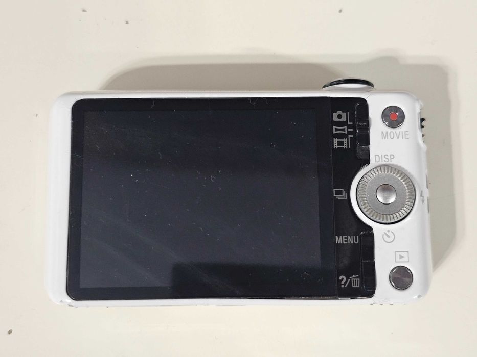 Y2K aparat foto digital compact Sony WX60 Alb 16.2MP 8x Zoom