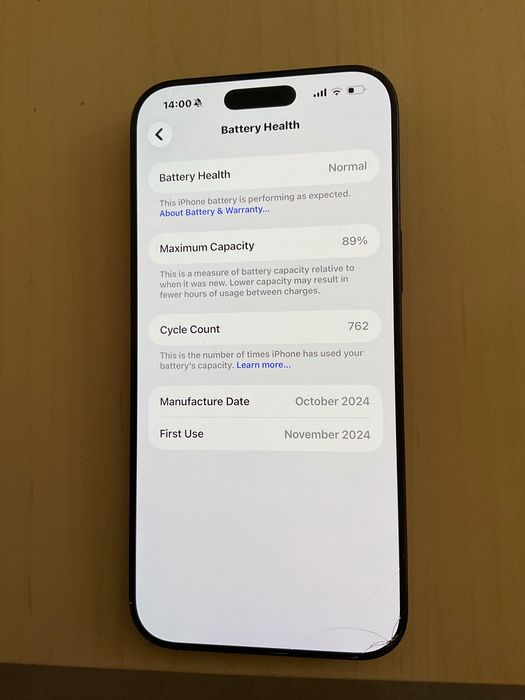 iPhone 16 pro max 265 GB BLACK TITANUM
