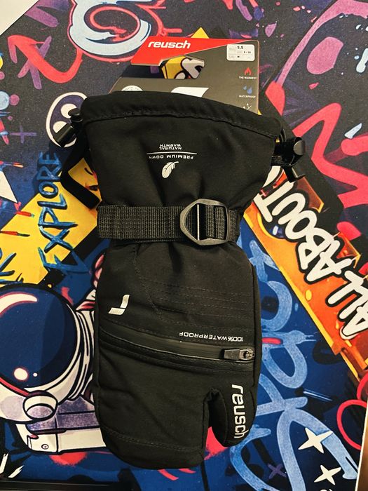 Manusi ski baieti Reusch R-TEX XT Junior Lobster, negru