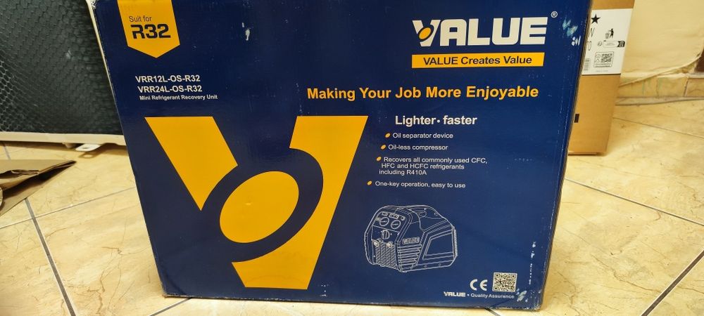 Value Vrr12 os r32 Събирателна станция за фреон VALUE