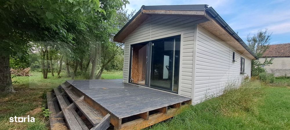 Teren 1300 mp, cu tiny house moderna, in Satul Grid — Țara Fagarasu