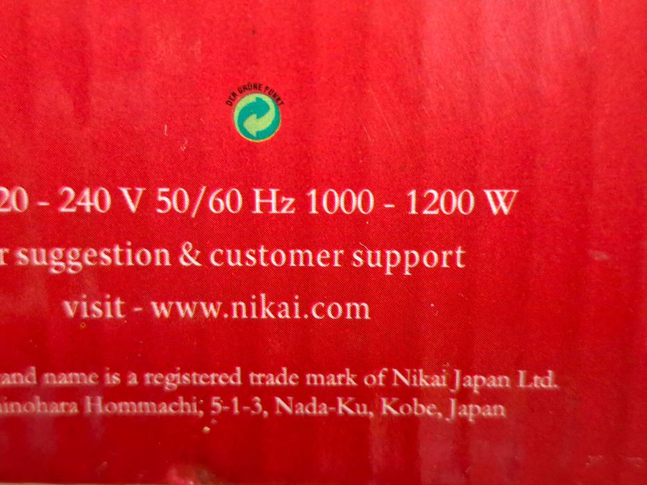Утюг " nikai " пр-во Япония, тяжёлый. Новый в упаковке.