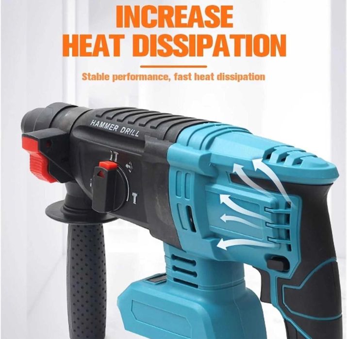 Ciocan Rotopercutor 2 Acumulatori 36V/6Ah 1000W LeihMann 3 Moduri