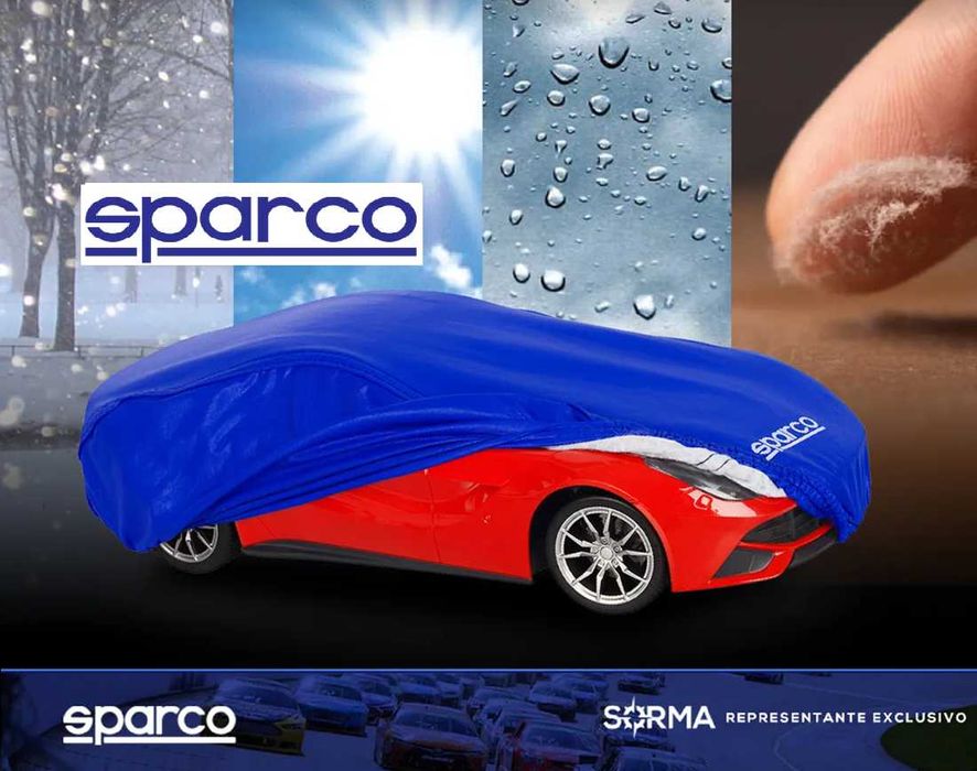 Водоустойчиво покривало за автомобил Sparco с 4 размера - М/L/XL/XXL
