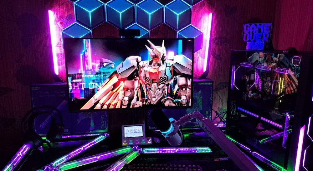 lumini ambientale Govee Wi-Fi Gaming Light Bars Evangelion EVA-01 H6047