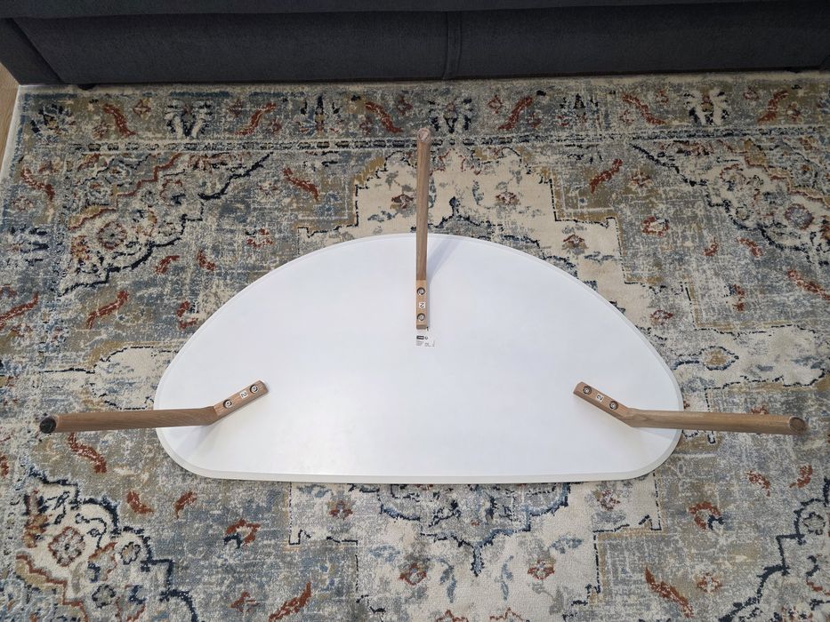 Masa Jysk LEJRE 60x120 alb/stejar natur