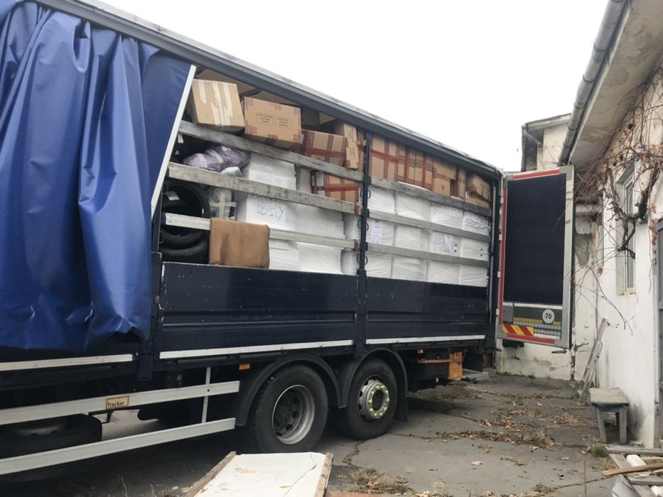 Transport , marfa, colete, masini, utilaje romania- italia