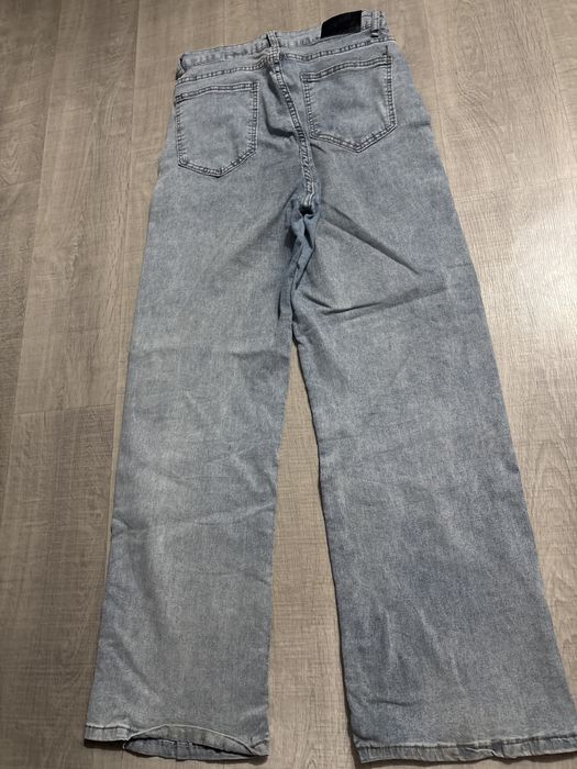 Джинсы прямые голубые