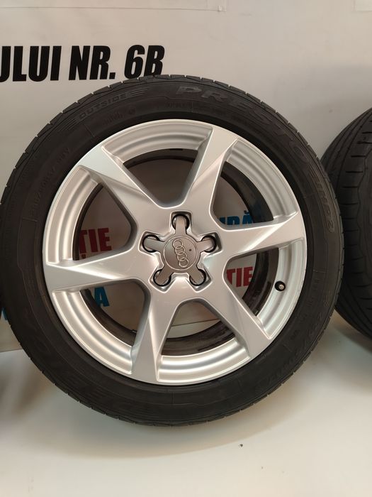 Jante Aliaj Audi A4 B8 A5 R17 225 50 Orginale Anvelope vara ET 45 7.5J
