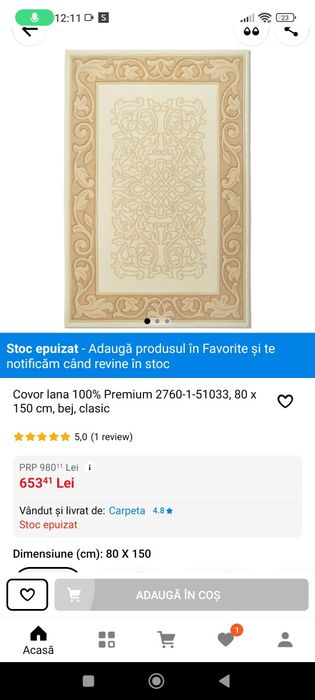 Vând covor Premium Moldabella