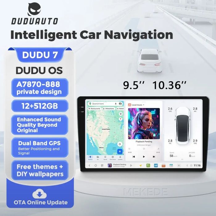 Головное устройство для авто  DUDU  7