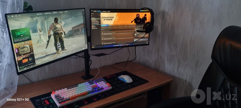 Full komplekt igravoy kompyuter sotiladi 2 monitor bilan