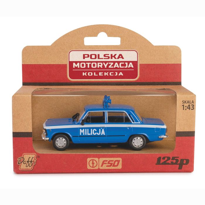 Macheta Fiat 125P Militia Scara 1:43