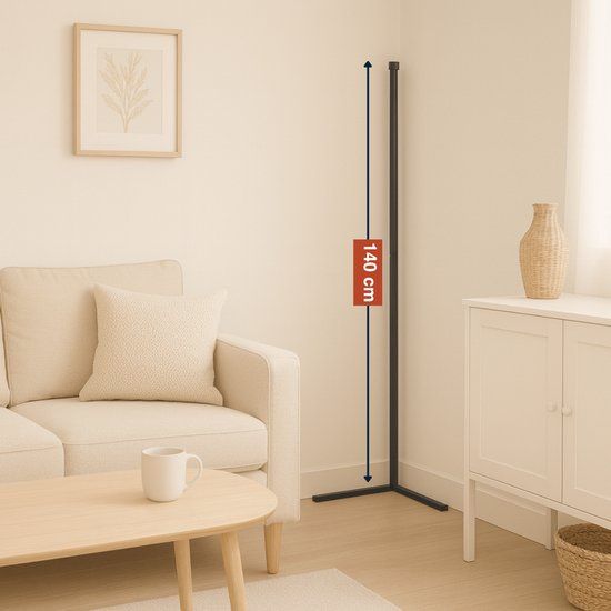 Ъглова лампа LED RGB подова лампа лампион 140см. димируема