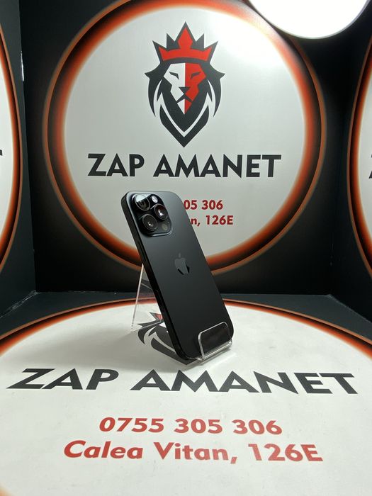 ZAP AMANET VITAN - iPhone 16 Pro - 128GB - Black - 100% - 125 C.I.