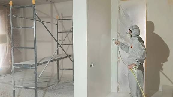 Покраска стен дом здания офис