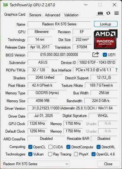 AMD Ryzen 3 3100 + ASUS RX 570 4GB – repaste Kryonaut Extreme