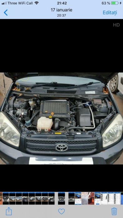 Telescoape cu arcuri toyota rav 4 diesel de 2,0 litri
