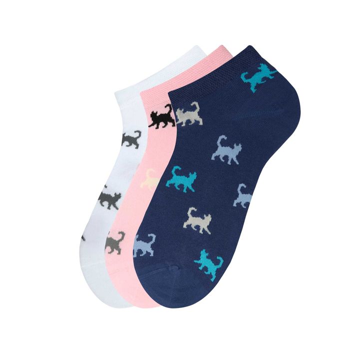 Комплект от 3 чифта дамски/детски терлици с десен на кученца