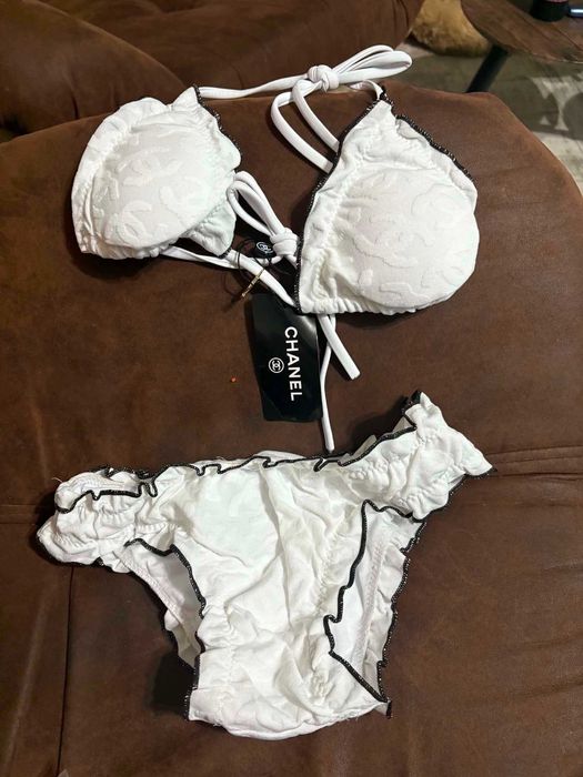 Clothes Chanel Costum baie Channel Maro albastru , alb marimea S,L, M