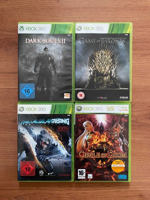 Xbox 360 игри – Dark Souls II, Metal Gear Rising, Game of Thrones + още | 15€ / брой