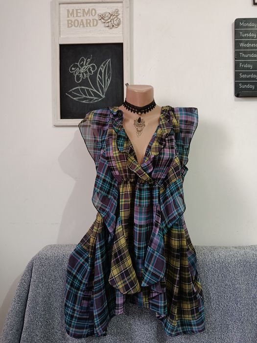 Cămașă Next superbă cu volănașe eleganta office vaporoasa mărimea M/L