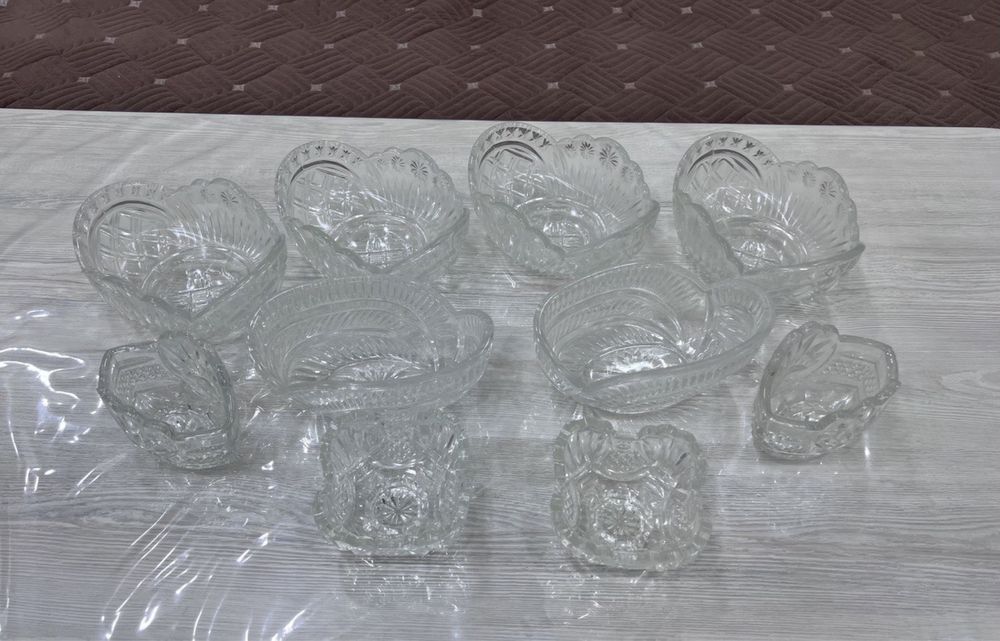 Идишлар посуда-Хрусталь, чойнак, коса, пиёла