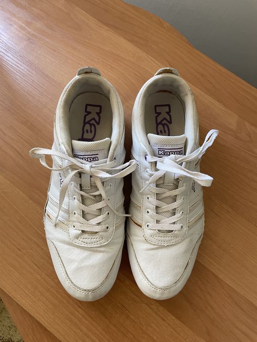 Adidași Kappa - albi cu detalii mov