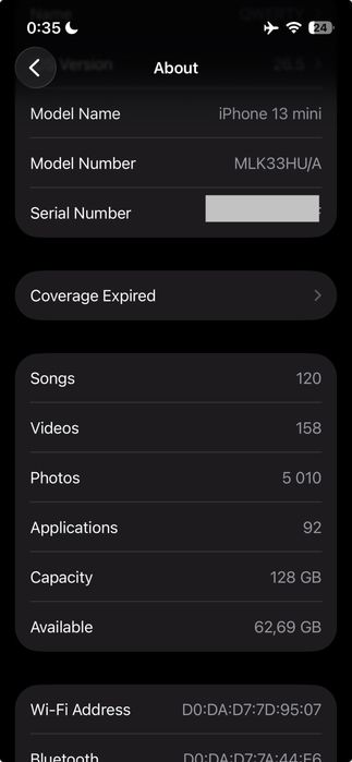 iPhone 13 mini 94%