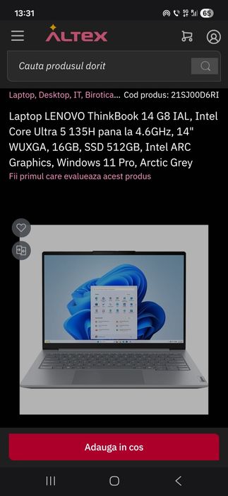 Lenovo thinkbook 14 g8 ial