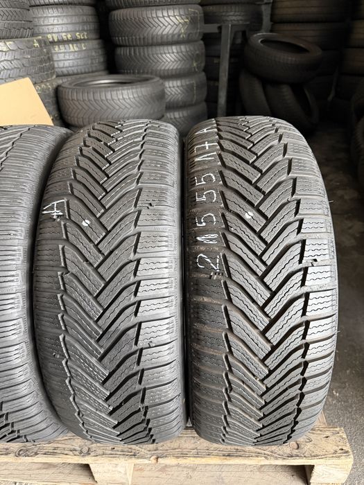 4 anvelope iarna 215/55/17 , Michelin Alpin 6 , 7.5 mm