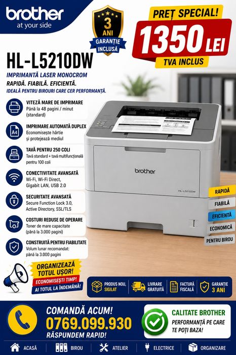 Brother HL-L5210DW | Sigilat | Livrare gratuita