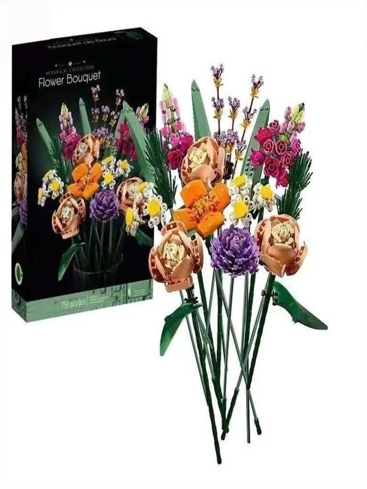 Конструктор Лего Цветы «Букет цветов»  — идеальный подарок и декор