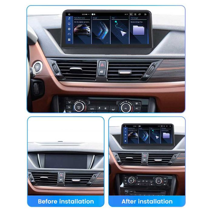Navigatie Bmw X1 E84 Android 14 10.25 / 12.3 Inch Carplay Sim + Camera