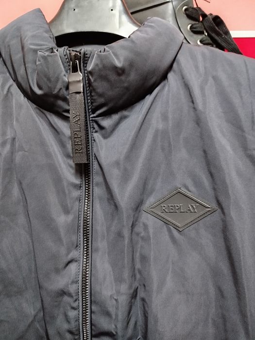 Оригинална грейка REPLAY XXL нова мъжка синя елек