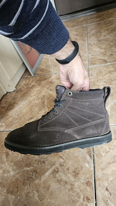 БРЕНДОВЫЕ Замшевые ботинки QU1SILVER 39