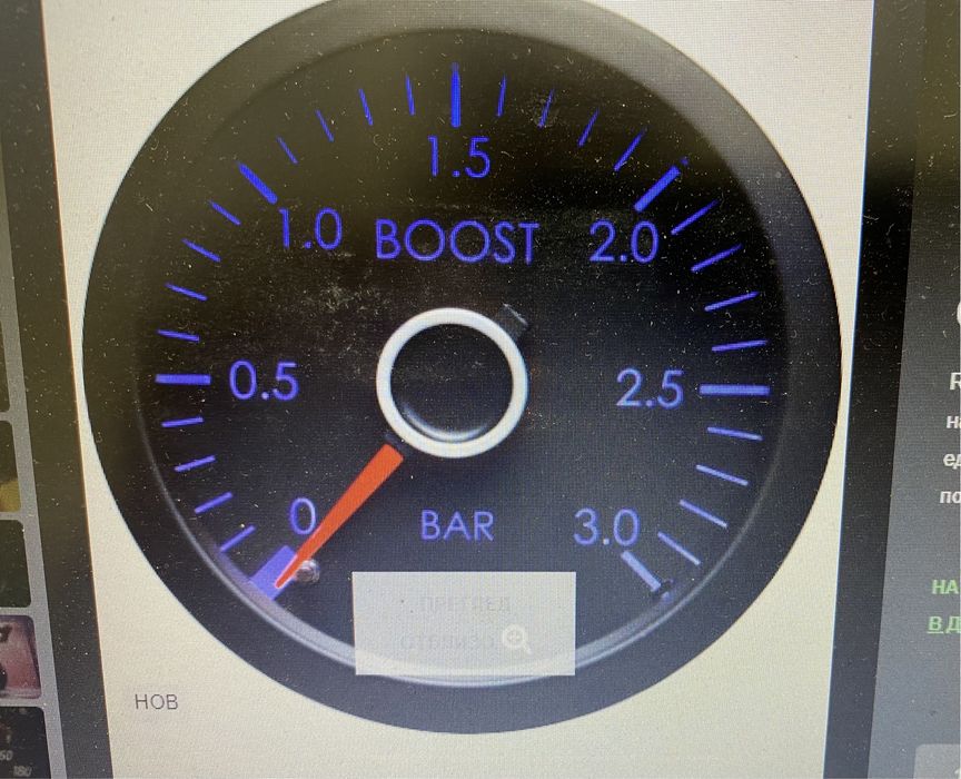 Boost meter boostmeter буст метър буустметър VW 3 бара 52мм GA-51r/52r