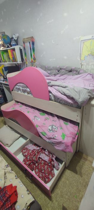 Двухъярусная детская кровать 140х80