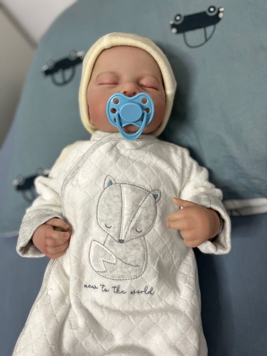 Papusa bebelus reborn nou nascut cadou iepuras