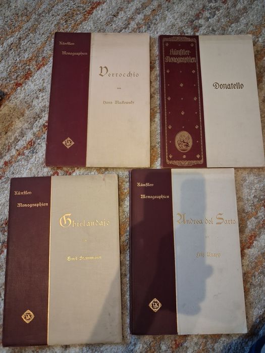 Monografi Künstler-Monographien, donatello,deroochio antichități