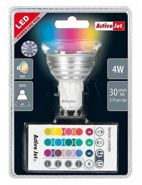 LED крушка Active Jet AJE-P3110RGB/GU10