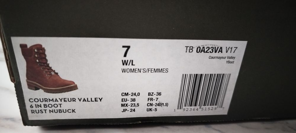 Timberland women's 38