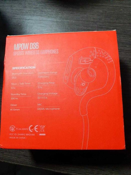 Căști wireless sport Mpow DS6,  cu timp de redare de 9 ore