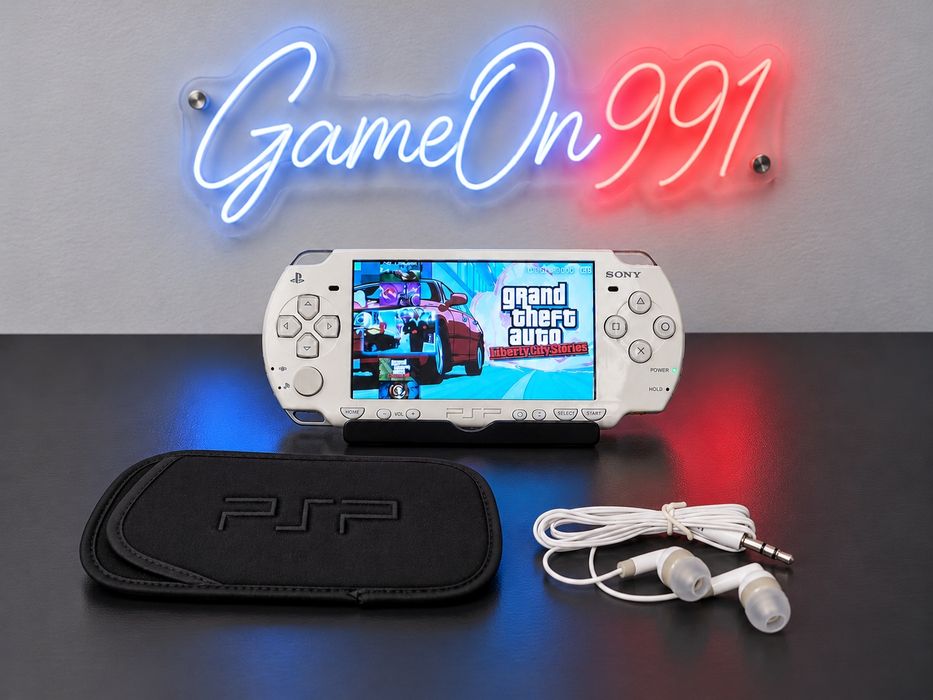 Sony PSP 2000, Modat, 550 jocuri, husă, folie, casti, 9 în 1, 12 luni acoperire.