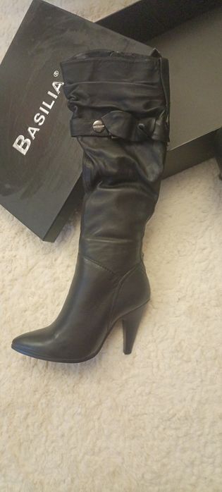 Сапоги из натуральной кожи! Италия Basilia!