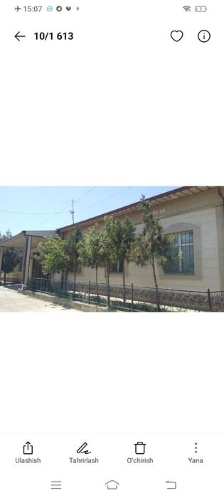 Kogonda 6 sotixli kottej sotiladi