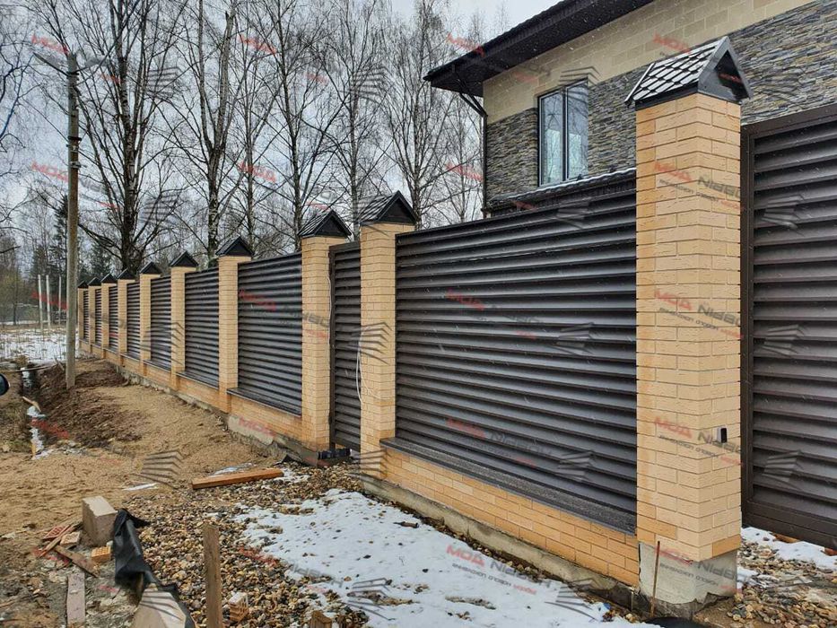 Забор жалюзи еврожалюзи