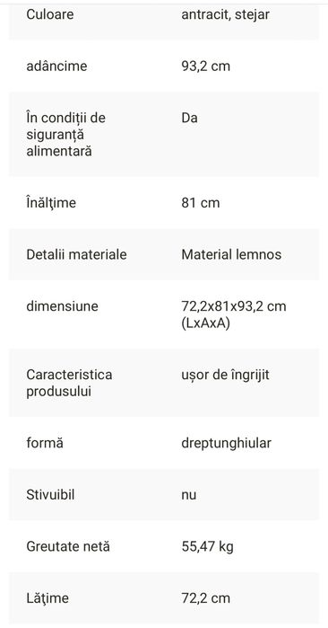 Bufet masa/ insula bufet