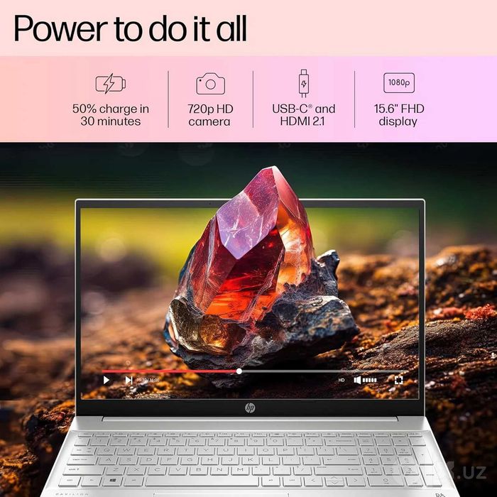 HP Pavilion 15.6" FHD (1920x1080) IPS AMD® Ryzen™ 5-7530U 8GB 512GB US