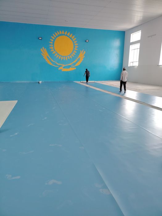 Монтаж робота линолеум